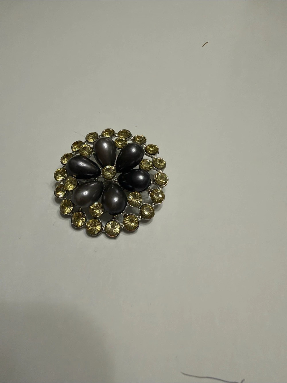 Black & Gold Statement Brooch